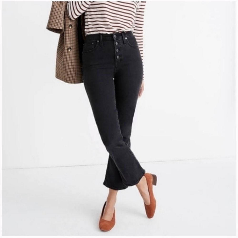 Madewell Cali Demi-Boot High Rise Cropped Bootcut Jeans
